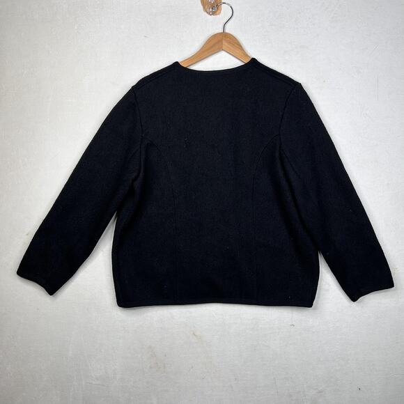 Robert Mackie Sweater Womens Medium Pure New Wool Cardigan Made in Scotland - Picture 4 of 8